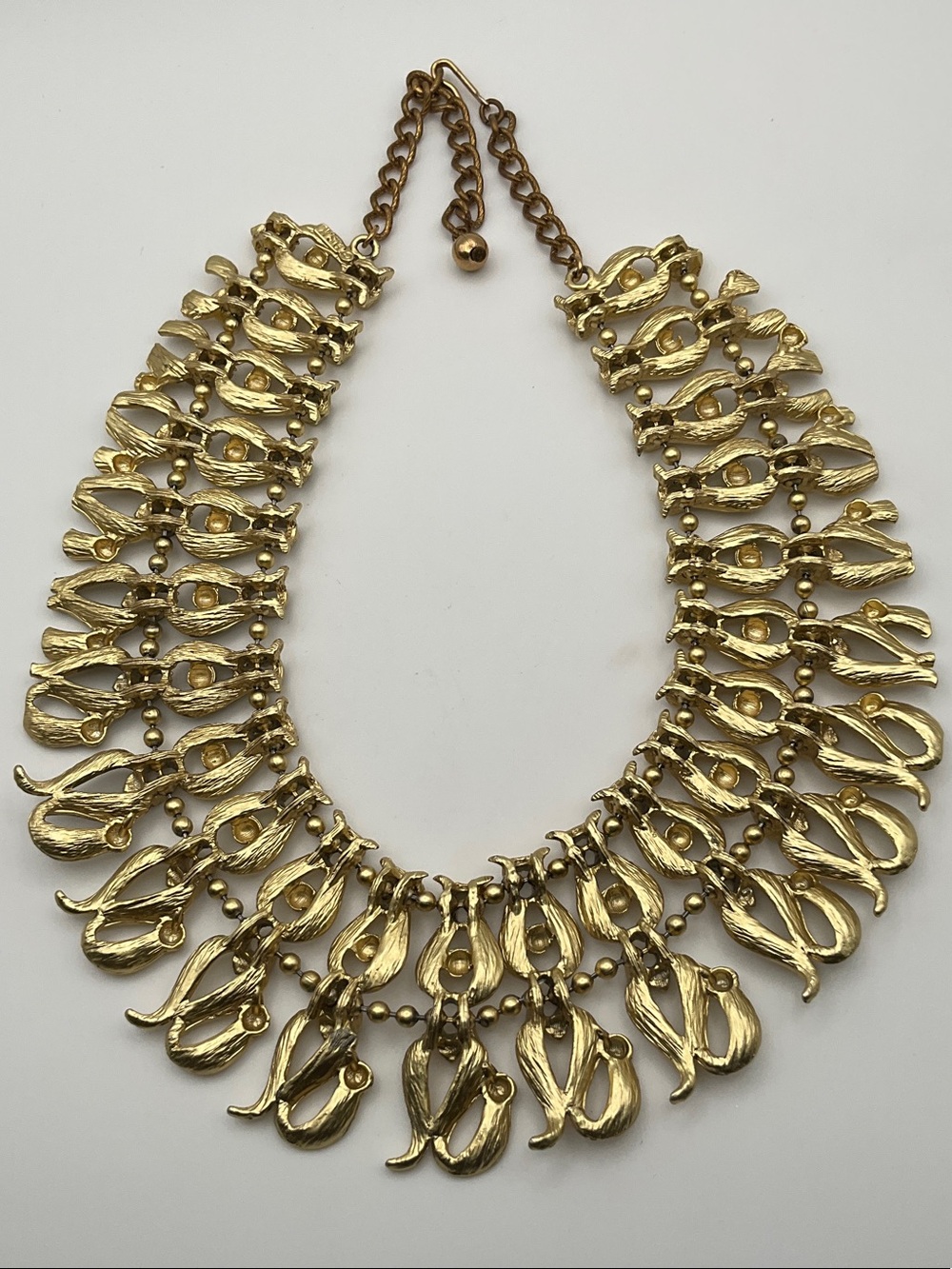 Signed BSK Vintage Cleopatra Collar Necklace